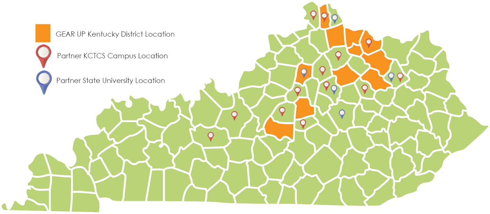 GUK in KY Map