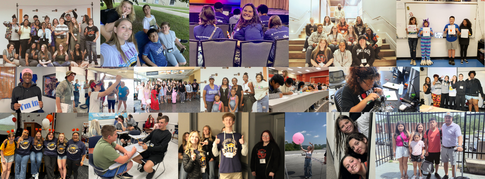 Collage of pics of students 2018_2025